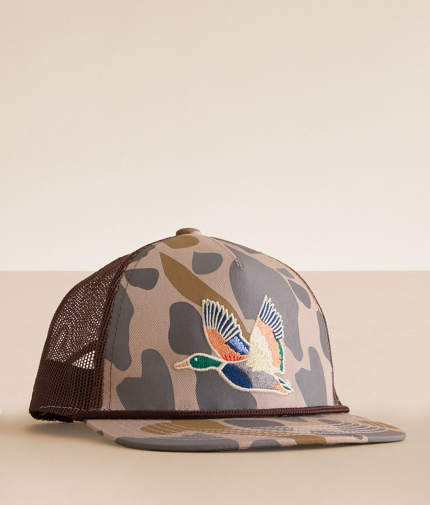 Boys - BURLEBO Retro Camo Trucker Hat - Boy's Hats in Camo