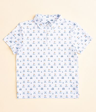 BURLEBO Boys - Hole In One Performance Polo front view