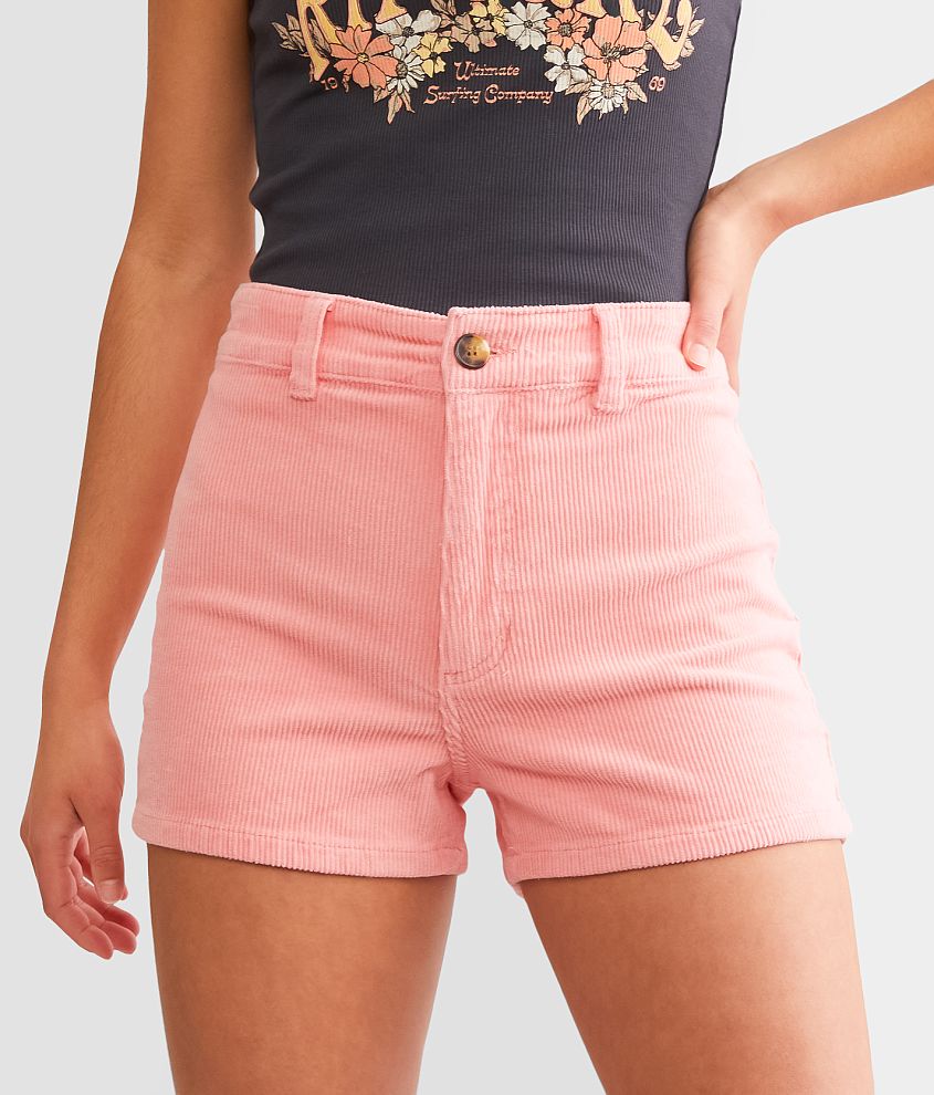 Billabong Free Fall Corduroy Short - Women's Shorts in Flamingo