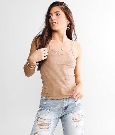Billabong The Baby Ribbed Tank Top front view