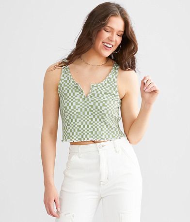 Billabong Checkered Notch Tank Top front view