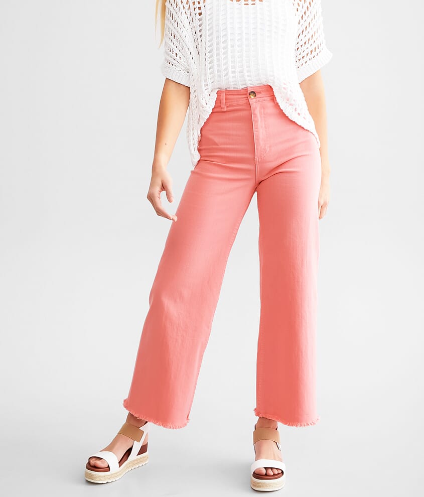 Billabong Free Fall Wide Leg Stretch Pant - Women's Pants in Flamingo