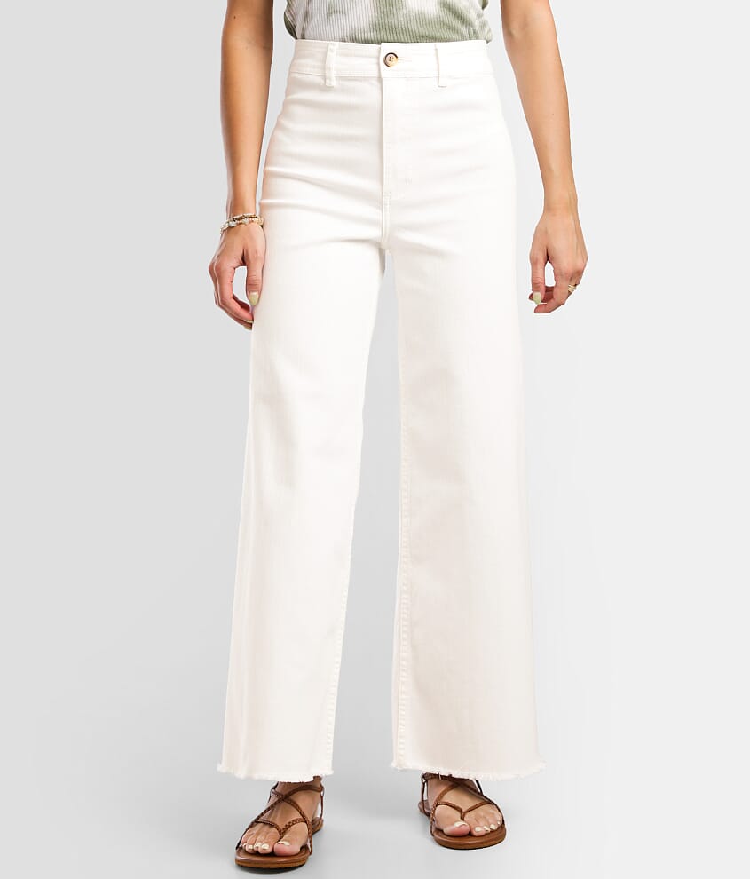 Billabong Free Fall Wide Leg Stretch Pant - Women's Pants in Salt Crystal