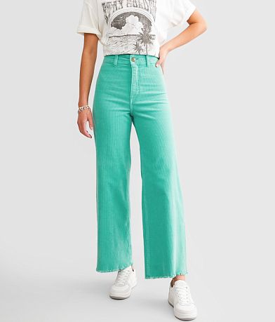 Free People Jayde Corduroy Flare Stretch Pant - Women's Pants in Huntress  Green