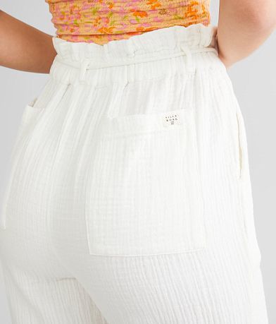 Billabong Wander On Paper Bag Pant back pocket view