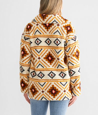 Billabong Fairbanks Sherpa Shacket back view