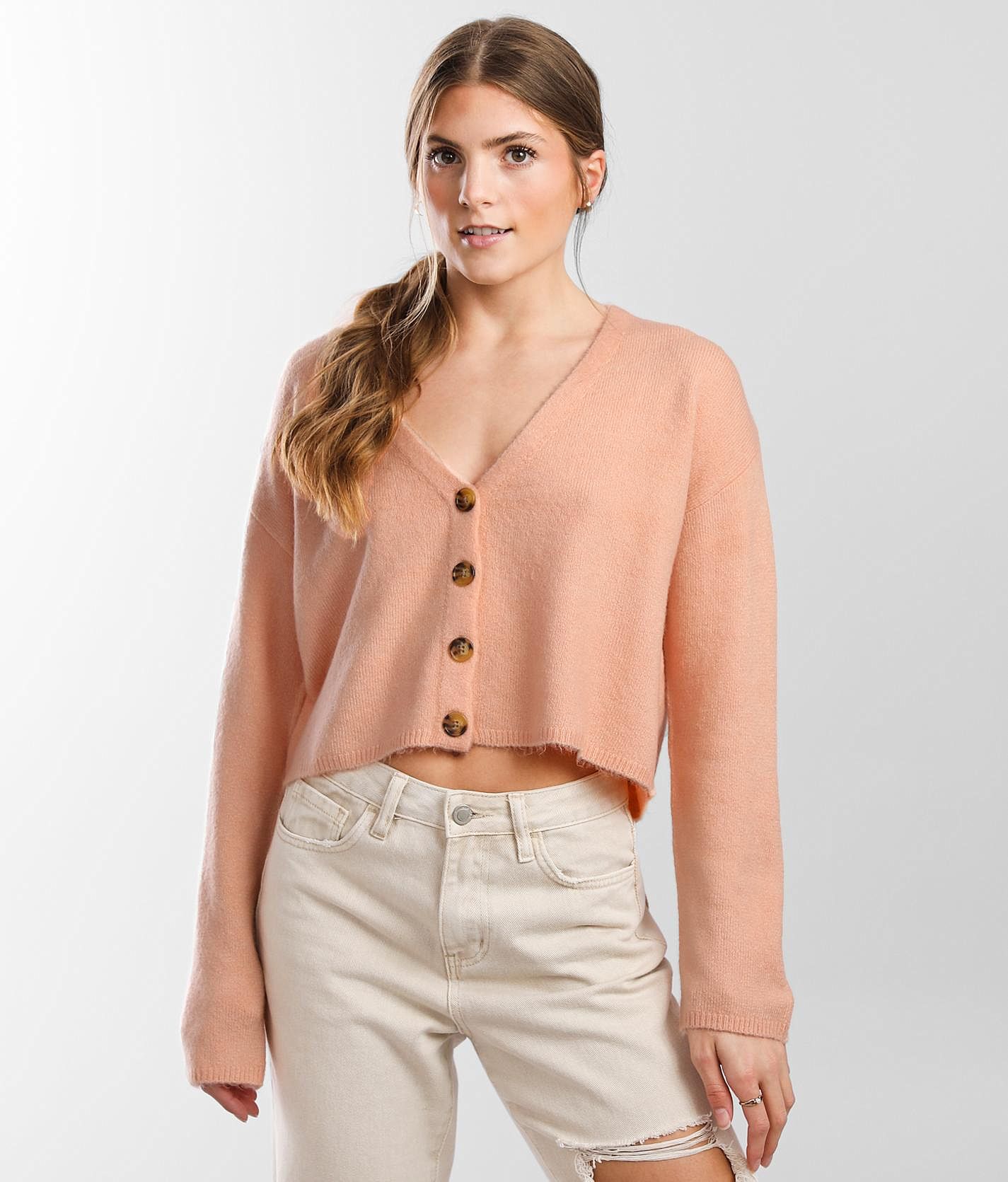 Billabong Short N Sweet Cropped Cardigan Sweater - Women's