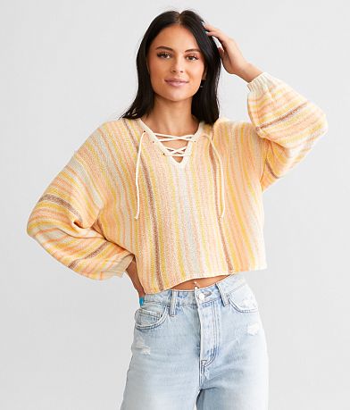 Billabong So Sweet Cropped Sweater front view