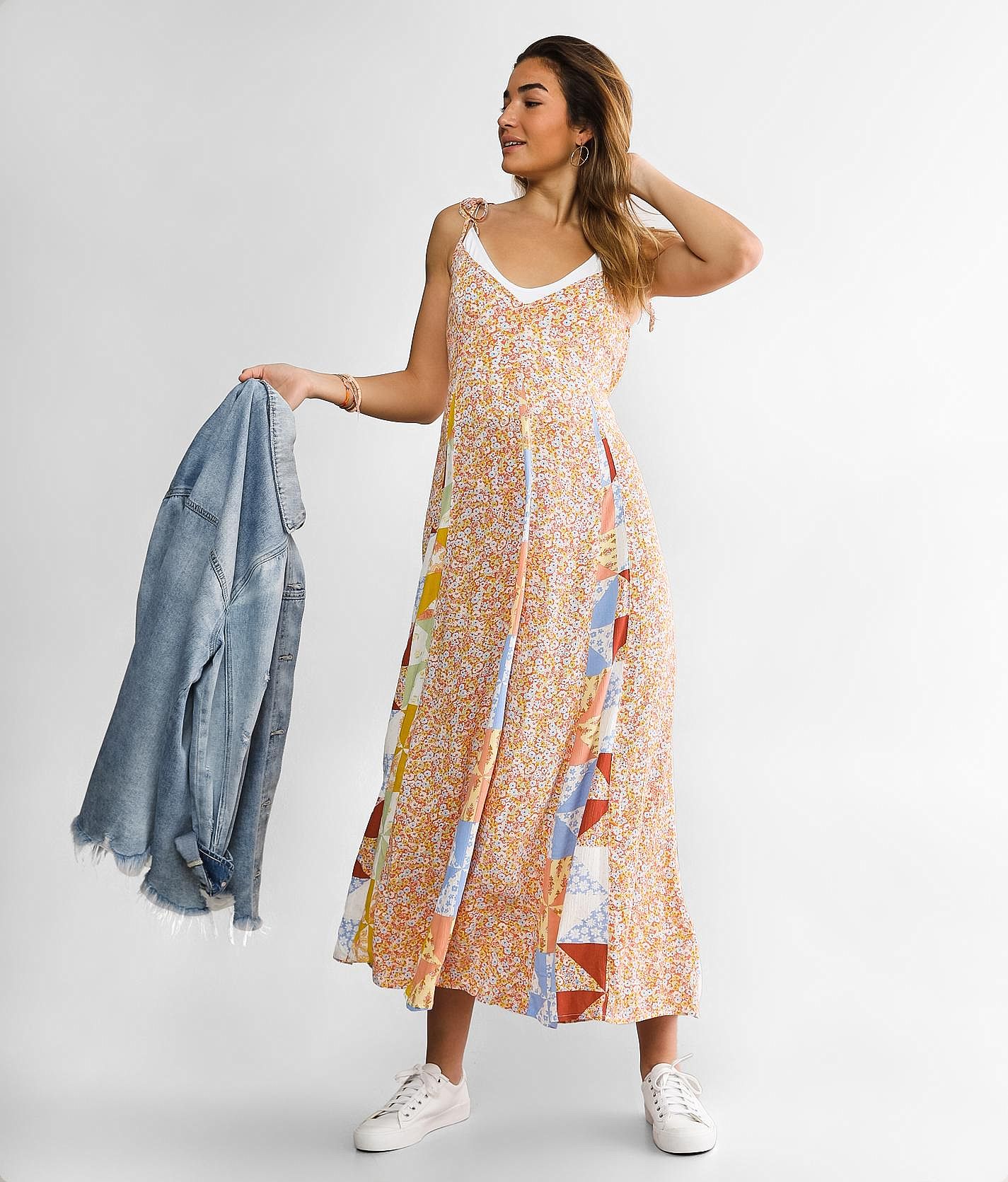 Billabong floral maxi store dress