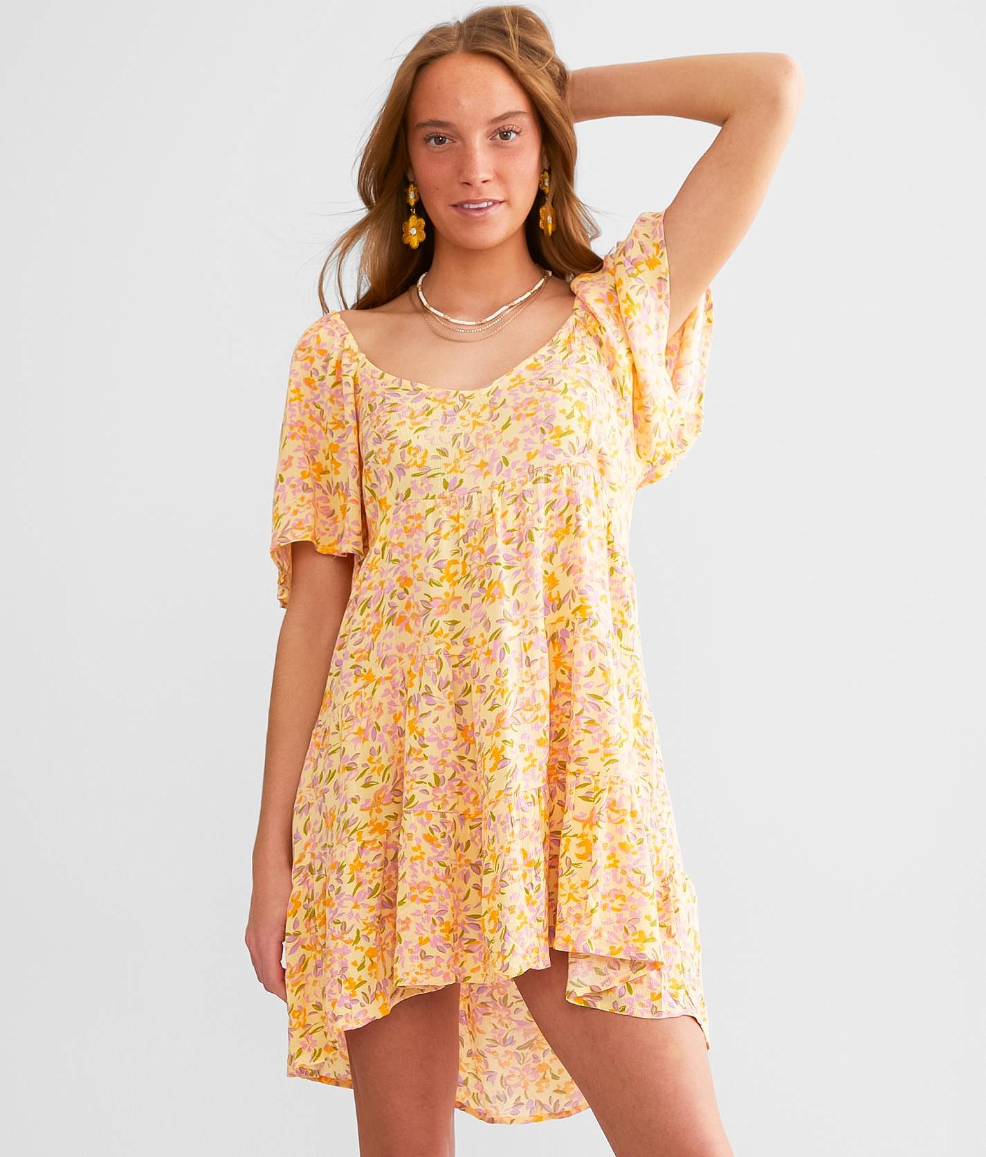 Billabong Take A Chance in - Tiered Women\'s | Buckle Punch Dresses Peach Dress