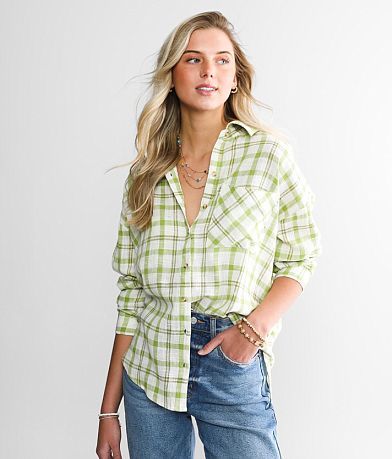 Billabong Easy Breezy Plaid Shirt front view