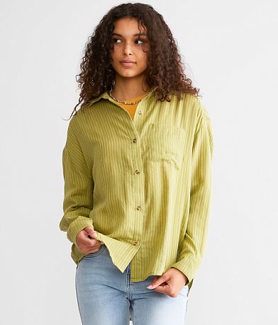 Billabong Right On Striped Shirt full left side view