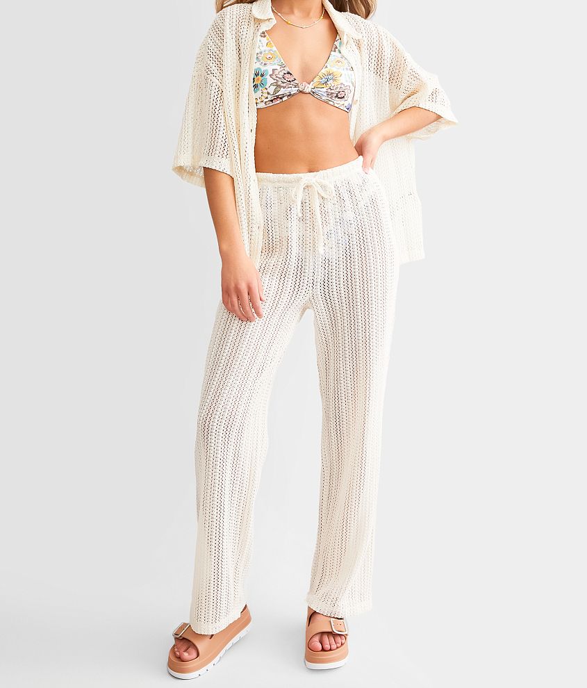 Billabong Largo Crochet Beach Cover Up Pant