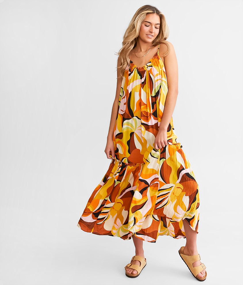 Billabong Sun Follower Midi Dress front view