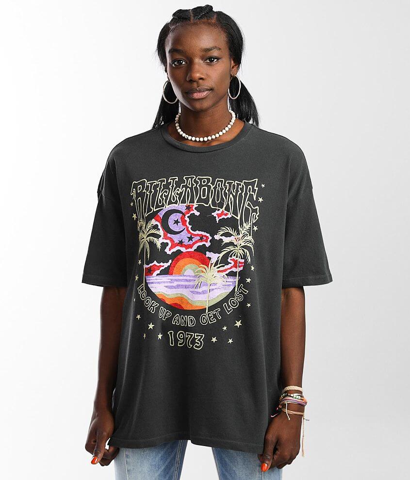 Billabong Let's Get Lost Oversized T-Shirt - Women's T-Shirts in Off ...