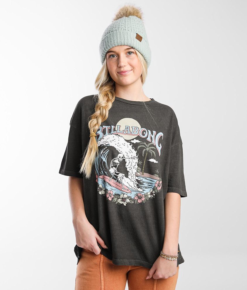 Billabong Wild Waves Oversized T-Shirt front view