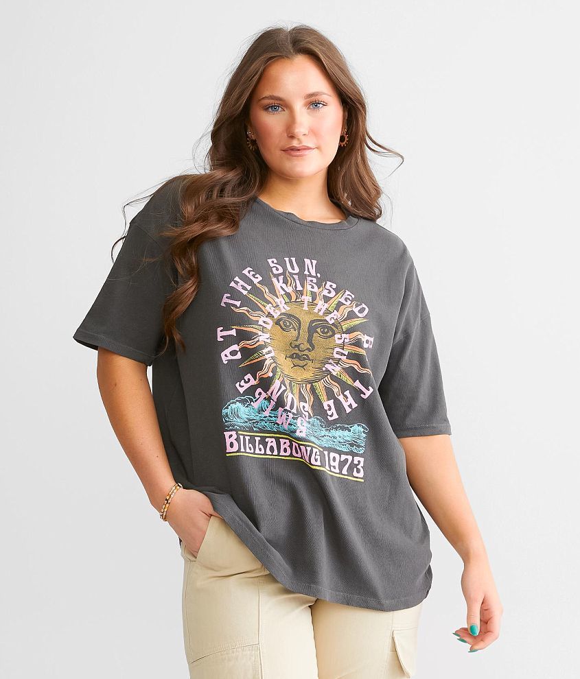 Billabong Kiss Me Oversized T-Shirt front view