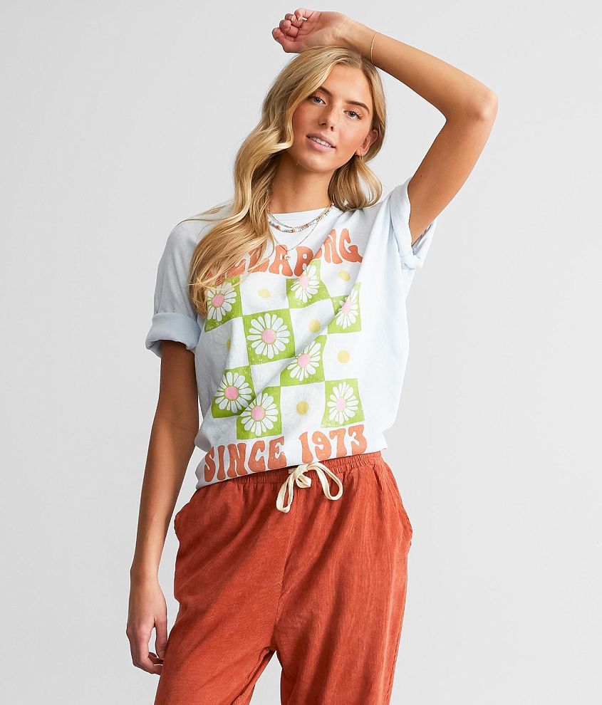 Billabong Let Happiness Bloom Oversized T-Shirt front view
