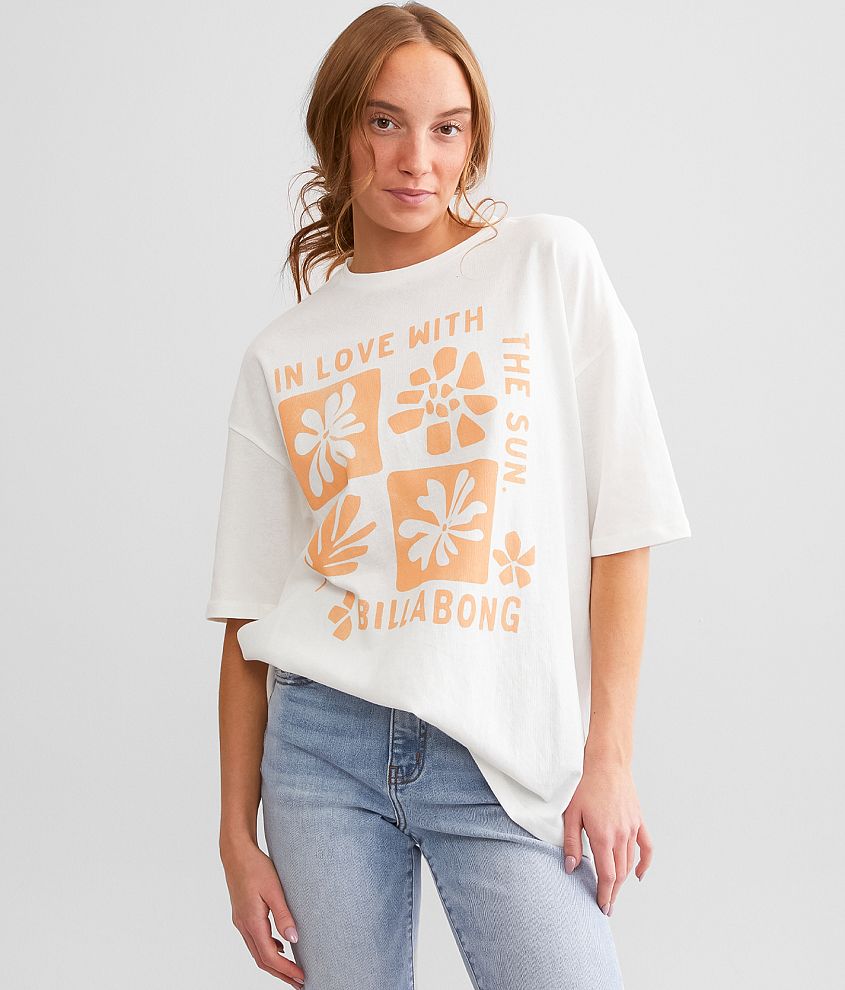 Billabong In Love With The Sun Oversized T-Shirt front view