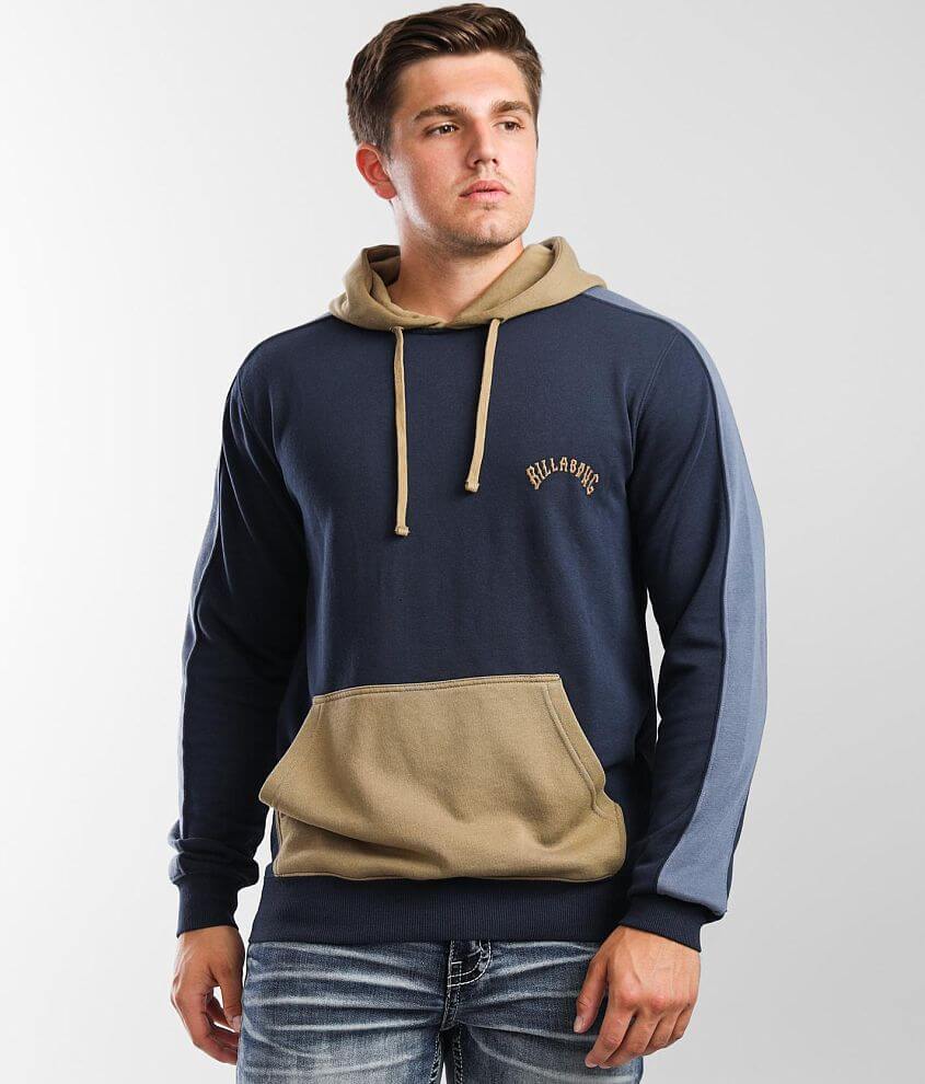 Billabong Wave Color Block Hooded Sweatshirt front view