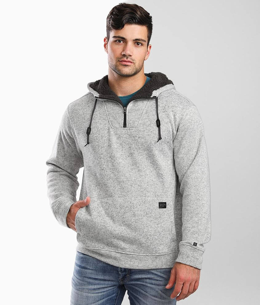 Billabong Rasta Sweater Knit Hoodie - Men's Sweatshirts in Grey Heather ...