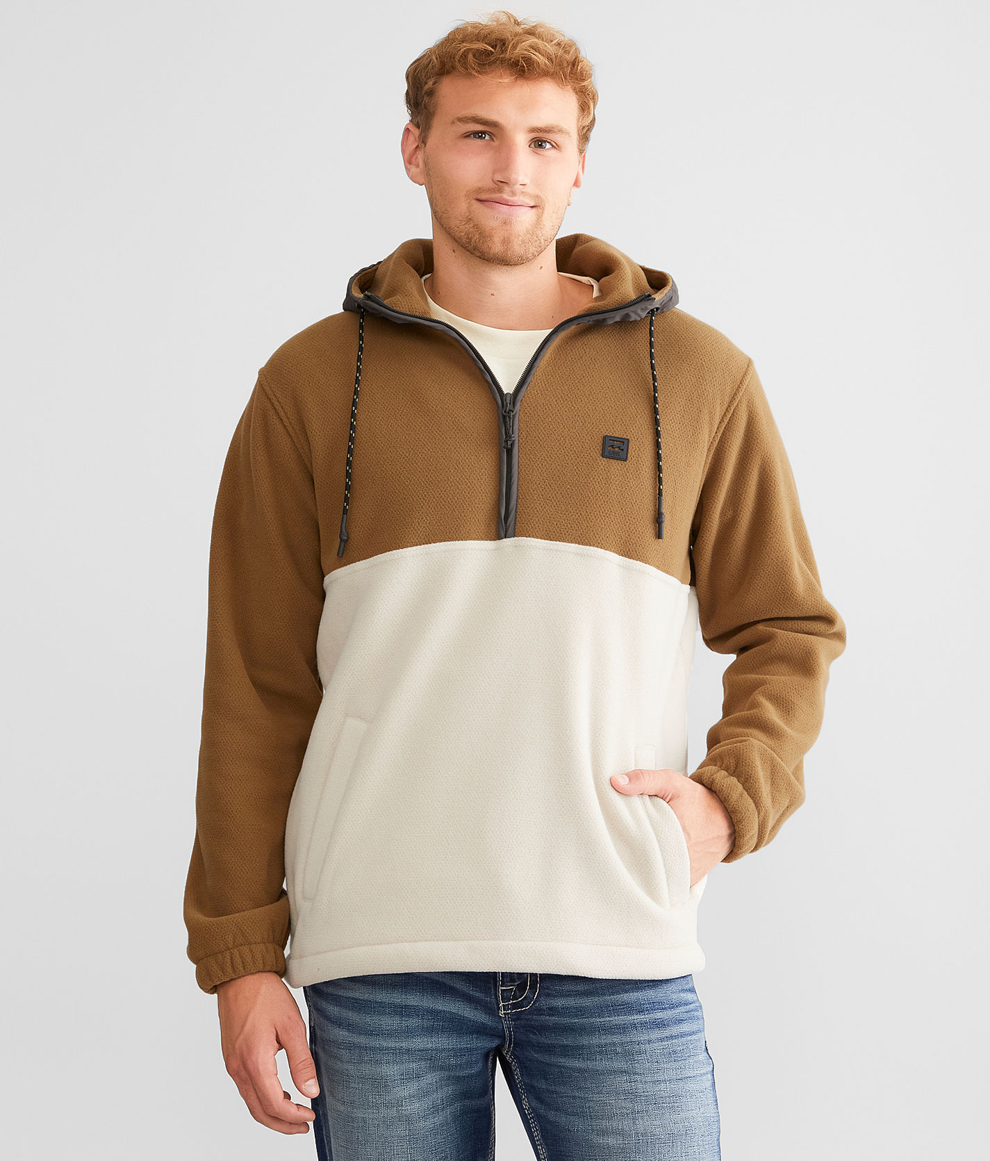 Sudaderas, Boundary Sherpa - Sudadera con Capucha y Cremallera para Hombre  Otter