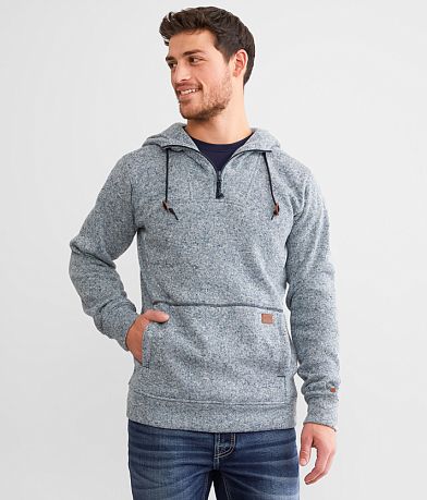 Hooey Aztec Fleece Pullover - Men's Sweatshirts in Navy Blue