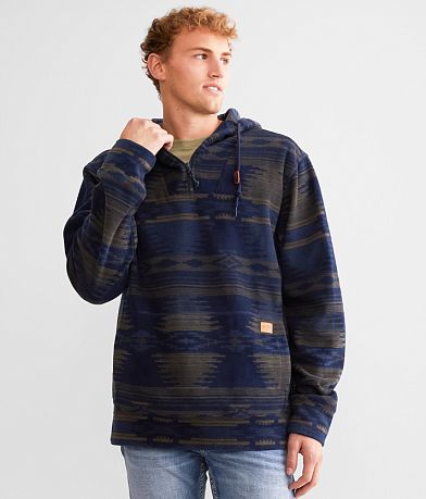 Buckle Black Thomas Thermal Hoodie - Men's Sweatshirts in Mediterranean  Blue