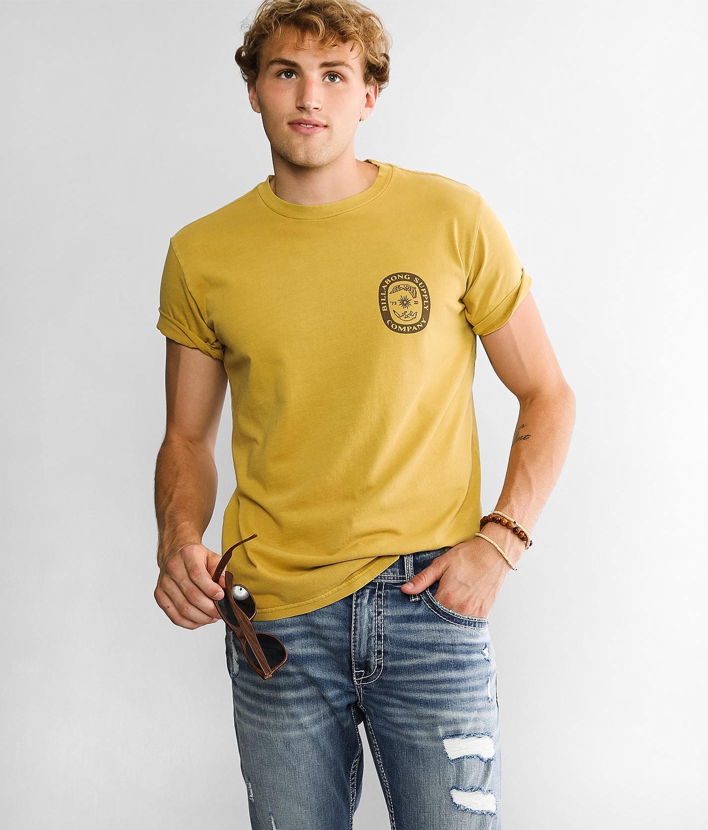 O'Neill Sea Breeze T-Shirt - Men's T-Shirts in Pale Yellow