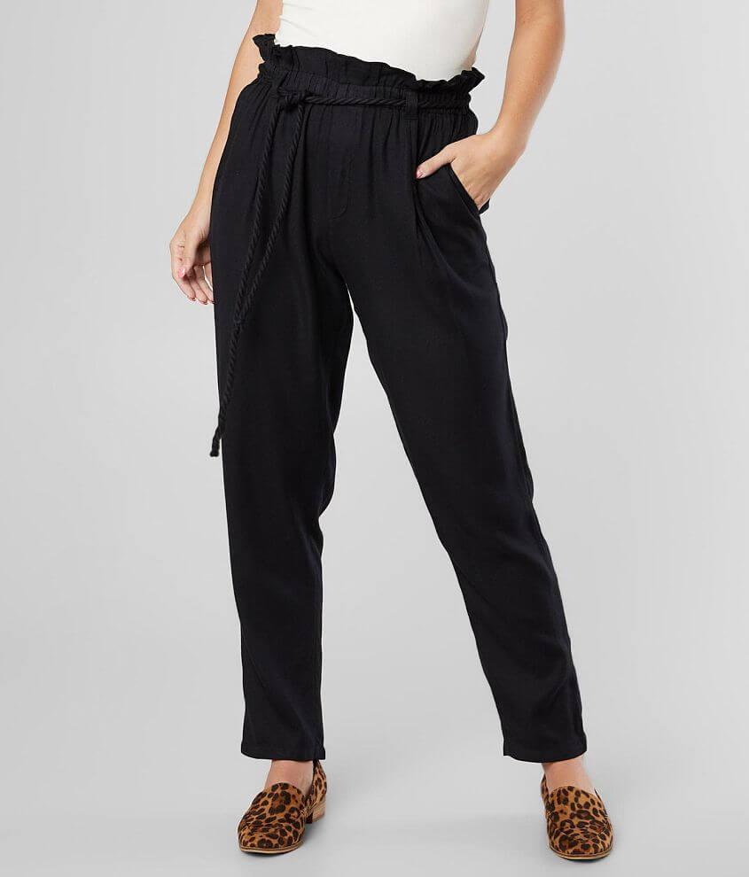 Billabong Desert Adventure Paperbag Pant - Women's Pants in Black | Buckle