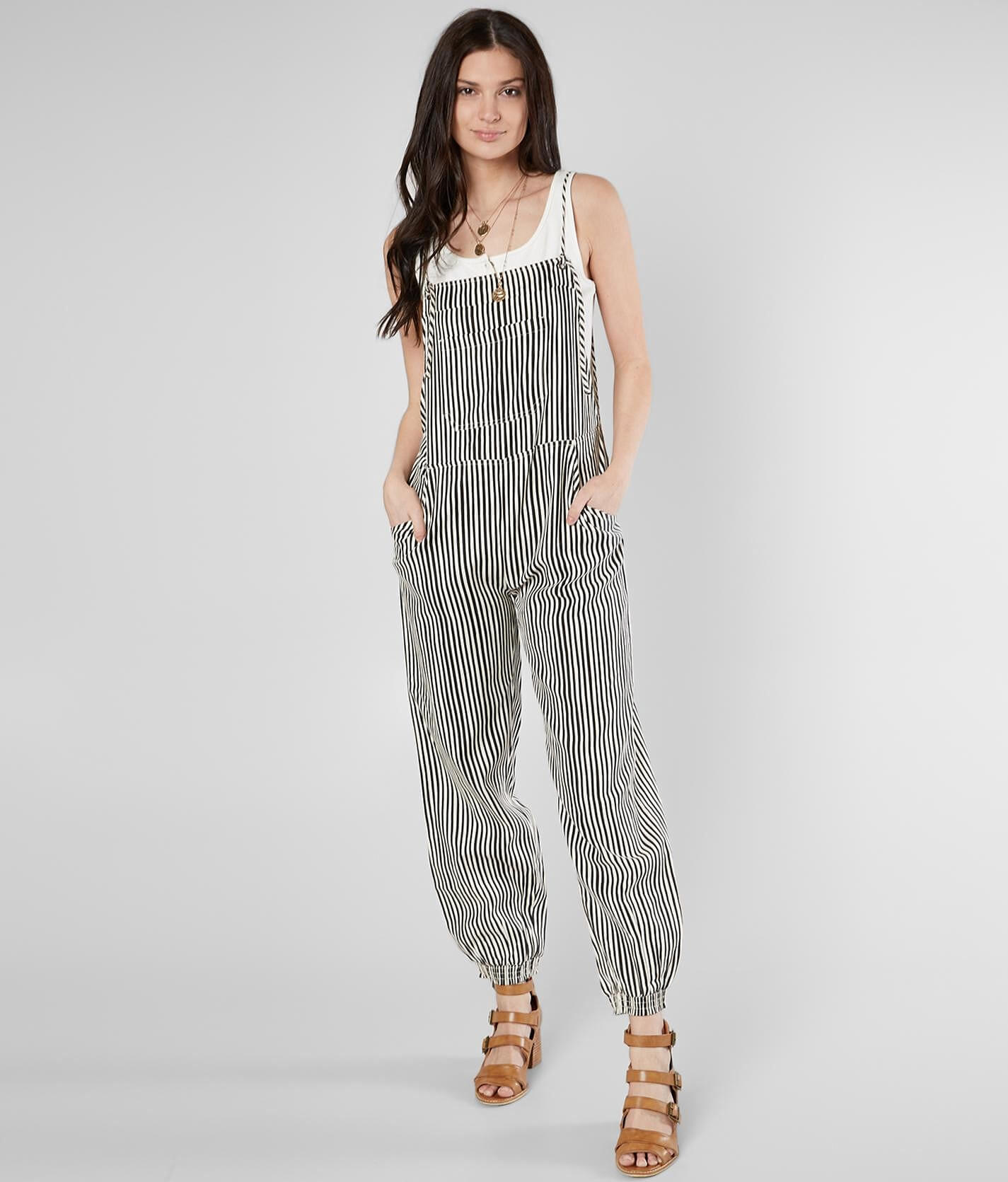 billabong white overalls