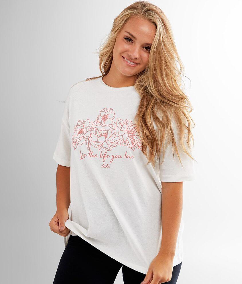 Billabong Free Time Oversized T-Shirt front view
