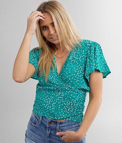 Billabong Wild Gaze Wrap Top full right side view