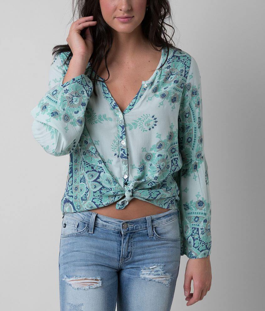 Billabong Silver Bloom Blouse front view