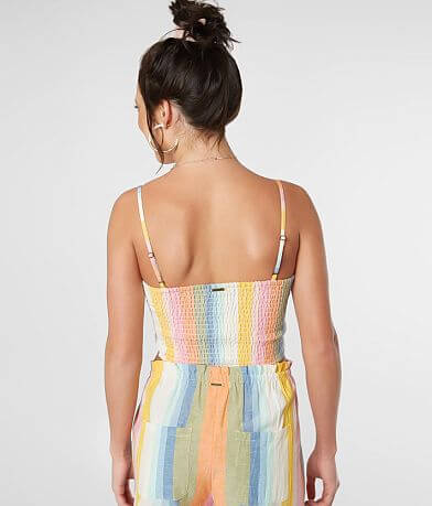 Billabong Let&apos;s Go Cropped Tank Top back view