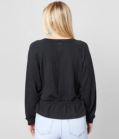 Billabong Always Dancing Surplice Peplum Top BACK