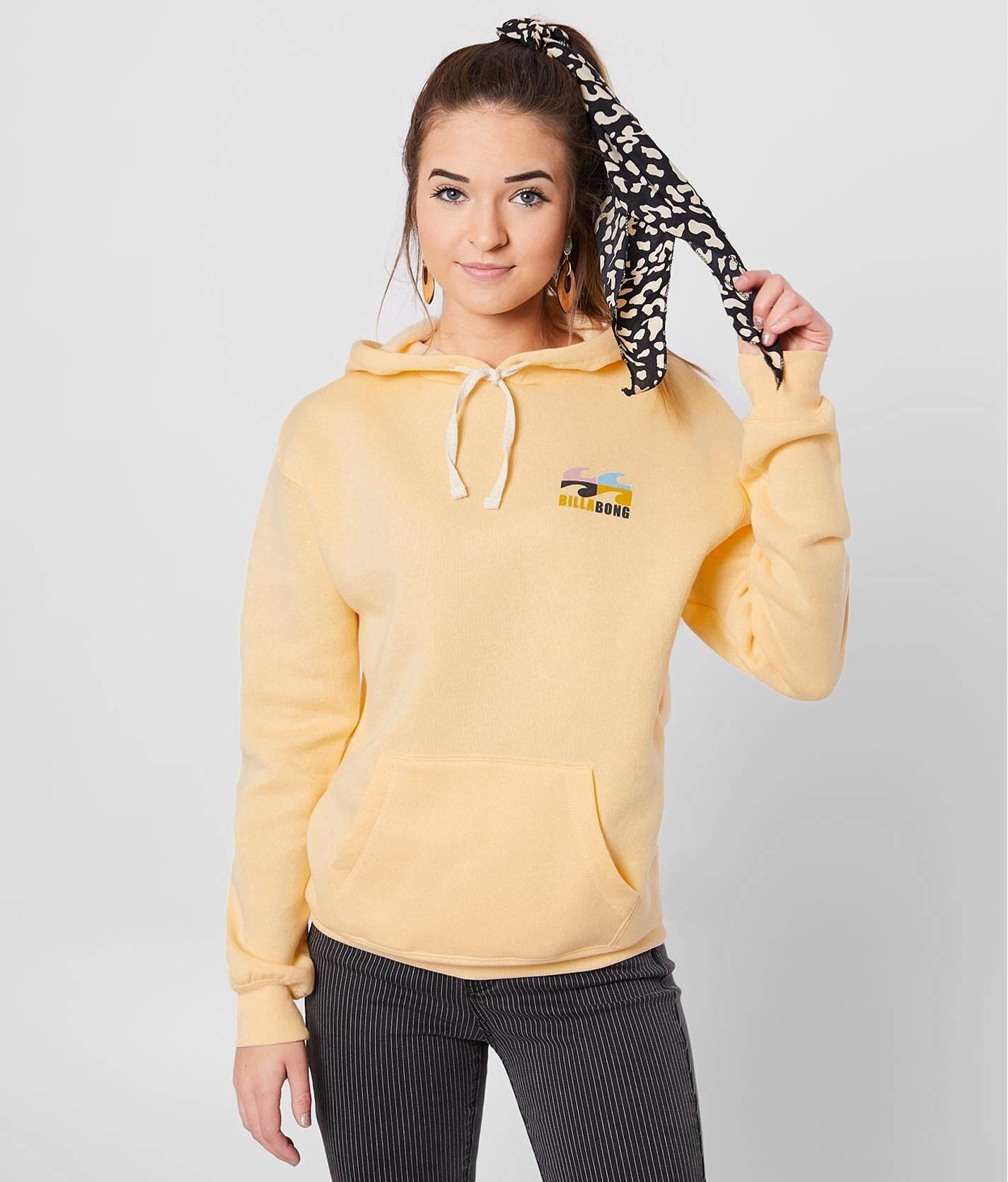 yellow billabong sweatshirt