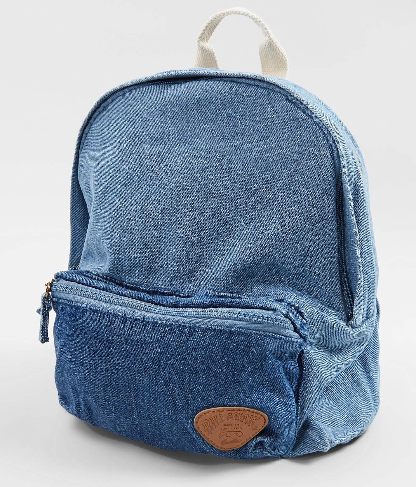 denim mini backpack