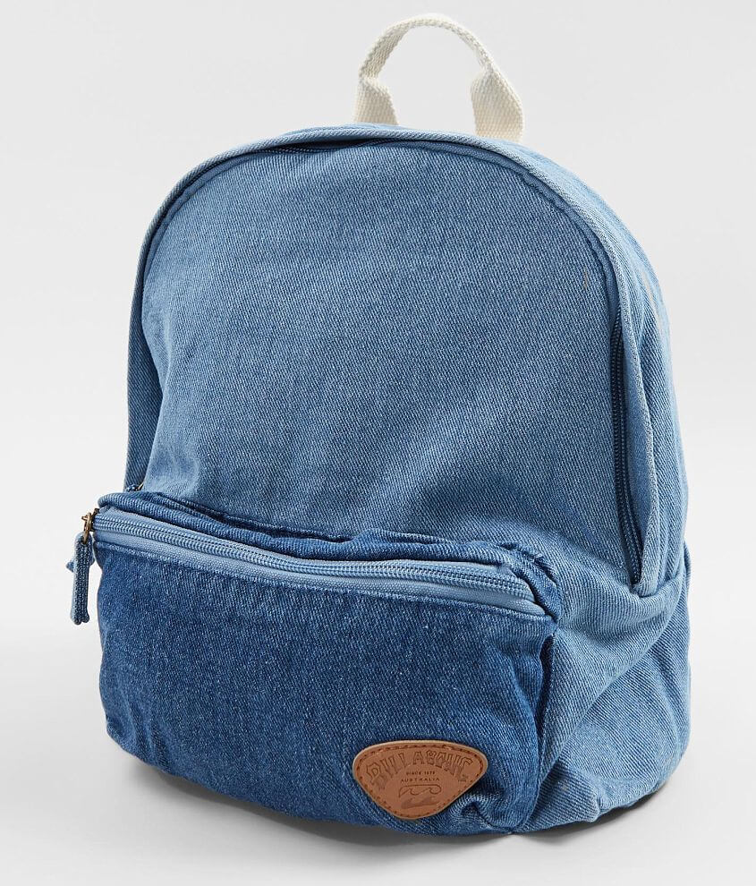 Small denim online backpack