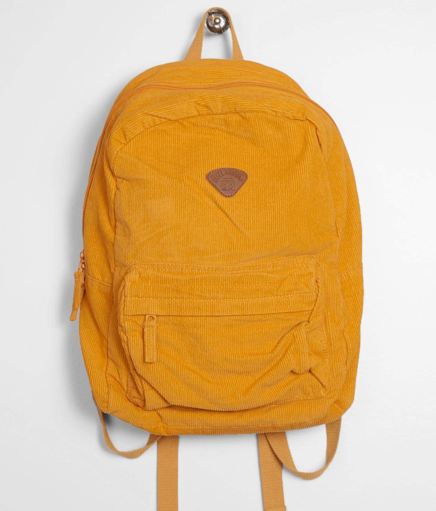 billabong yellow backpack