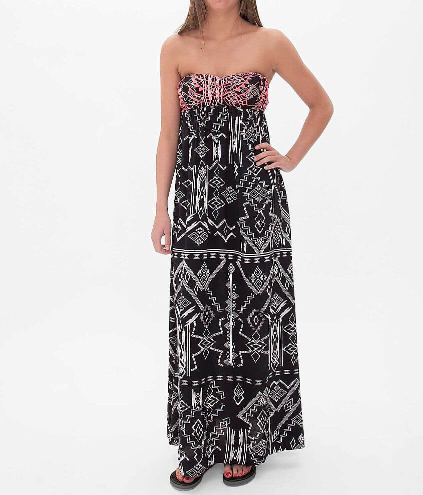 Billabong Dreamed of You Tube Top Maxi Dress front view