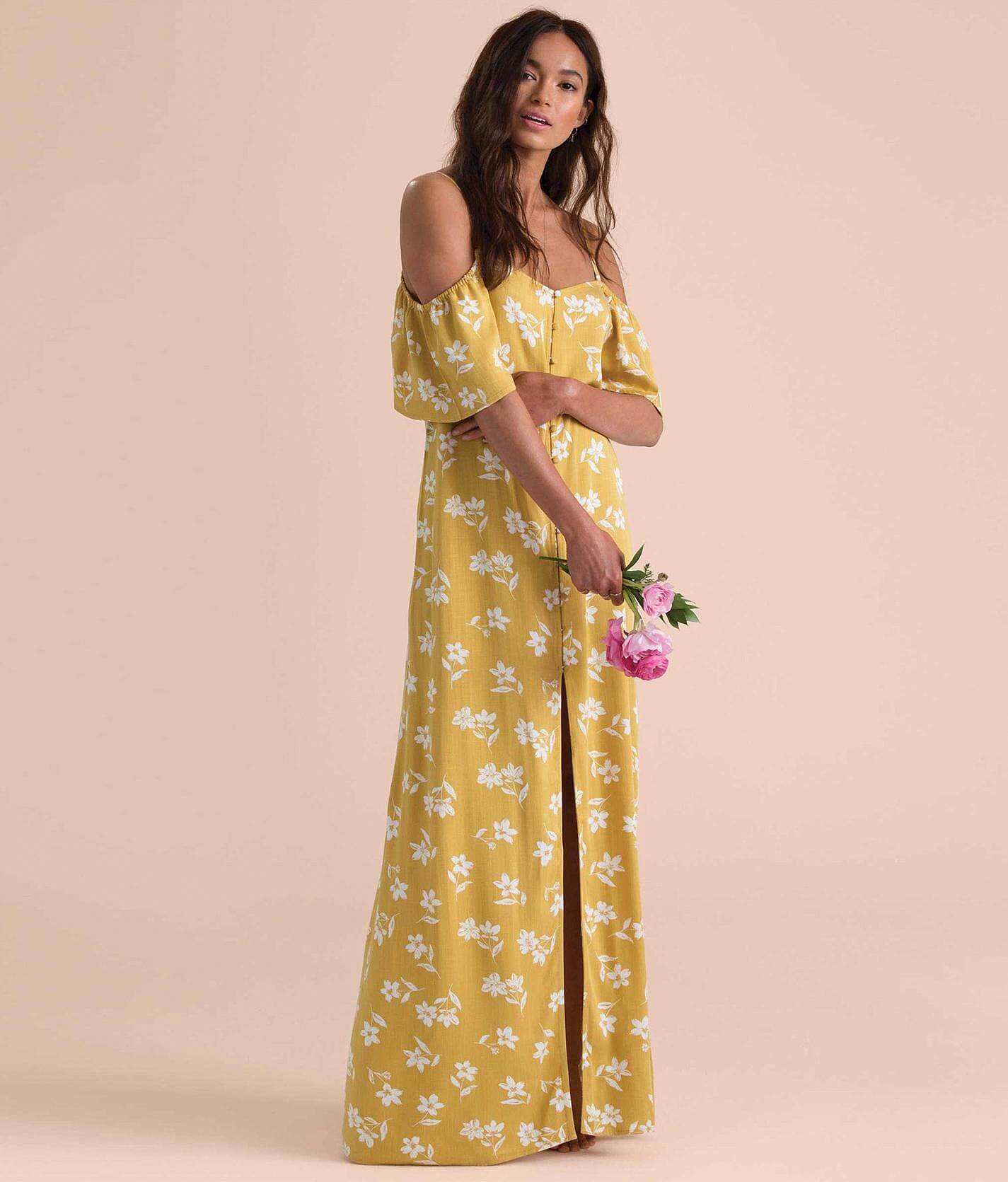 yellow billabong dress