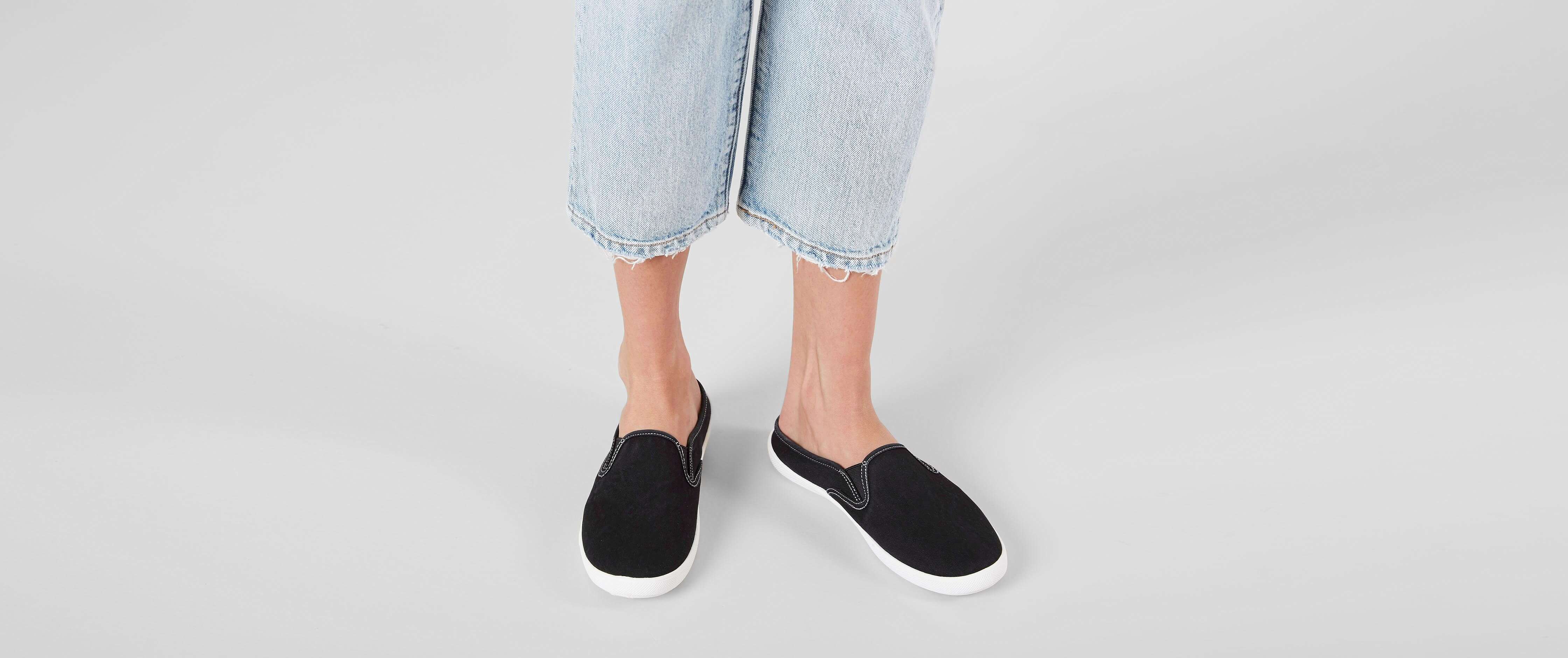 canvas mule shoes