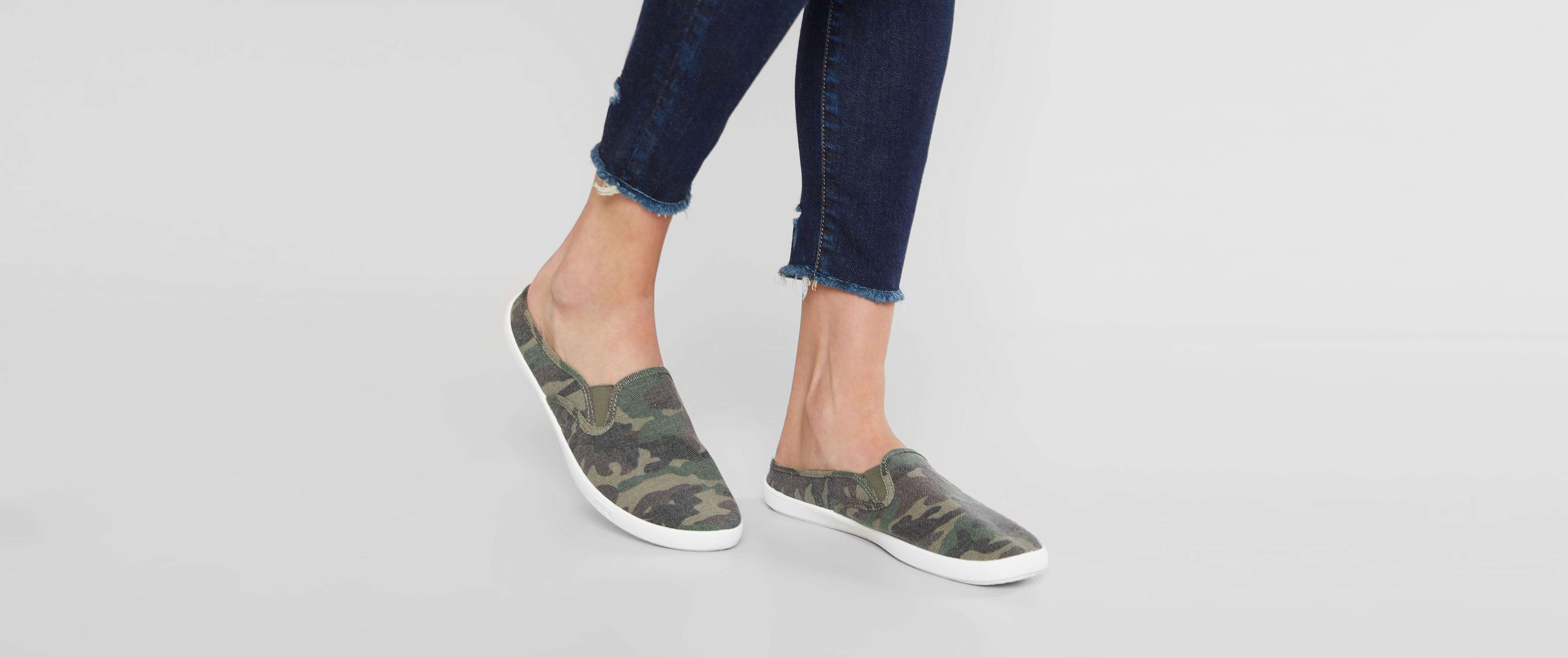 canvas mule shoes