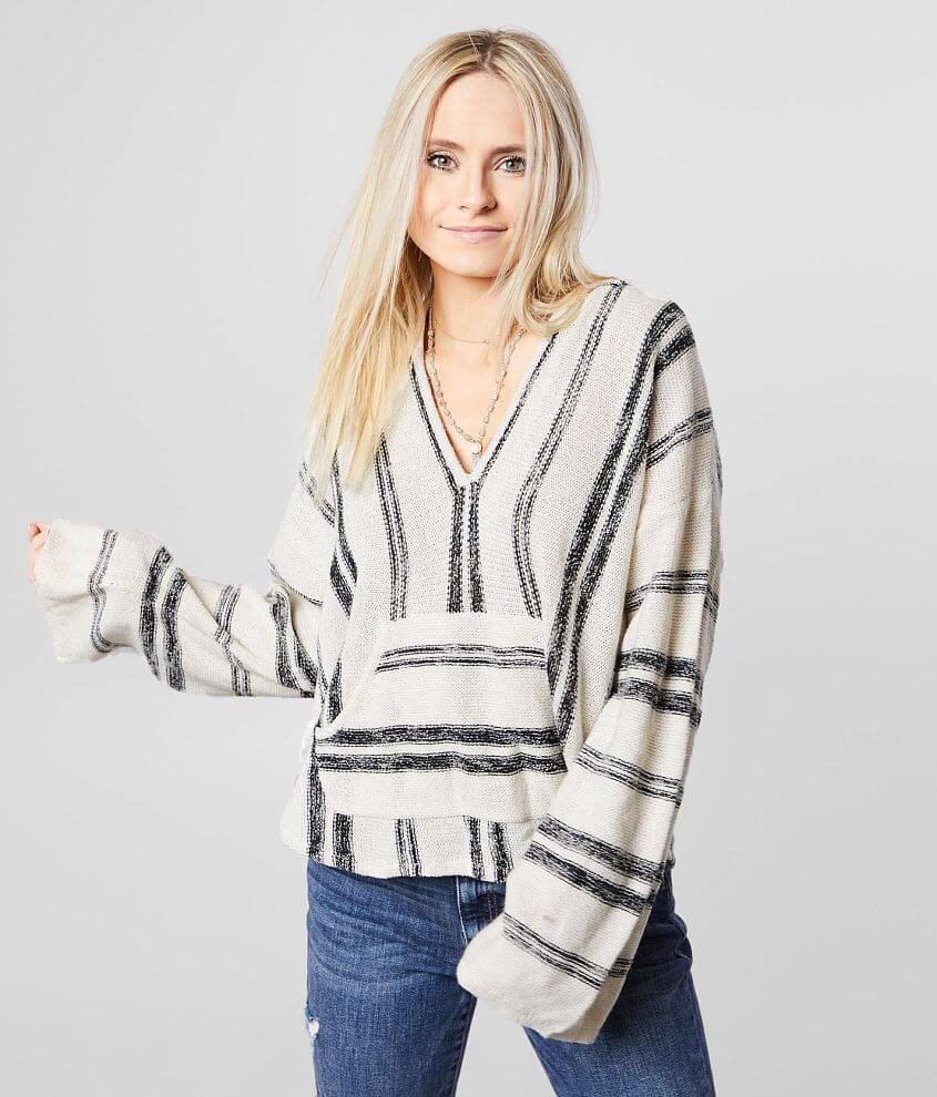 Billabong Baja Beach Striped Hoodie - Women's Sweatshirts in Whisper ...