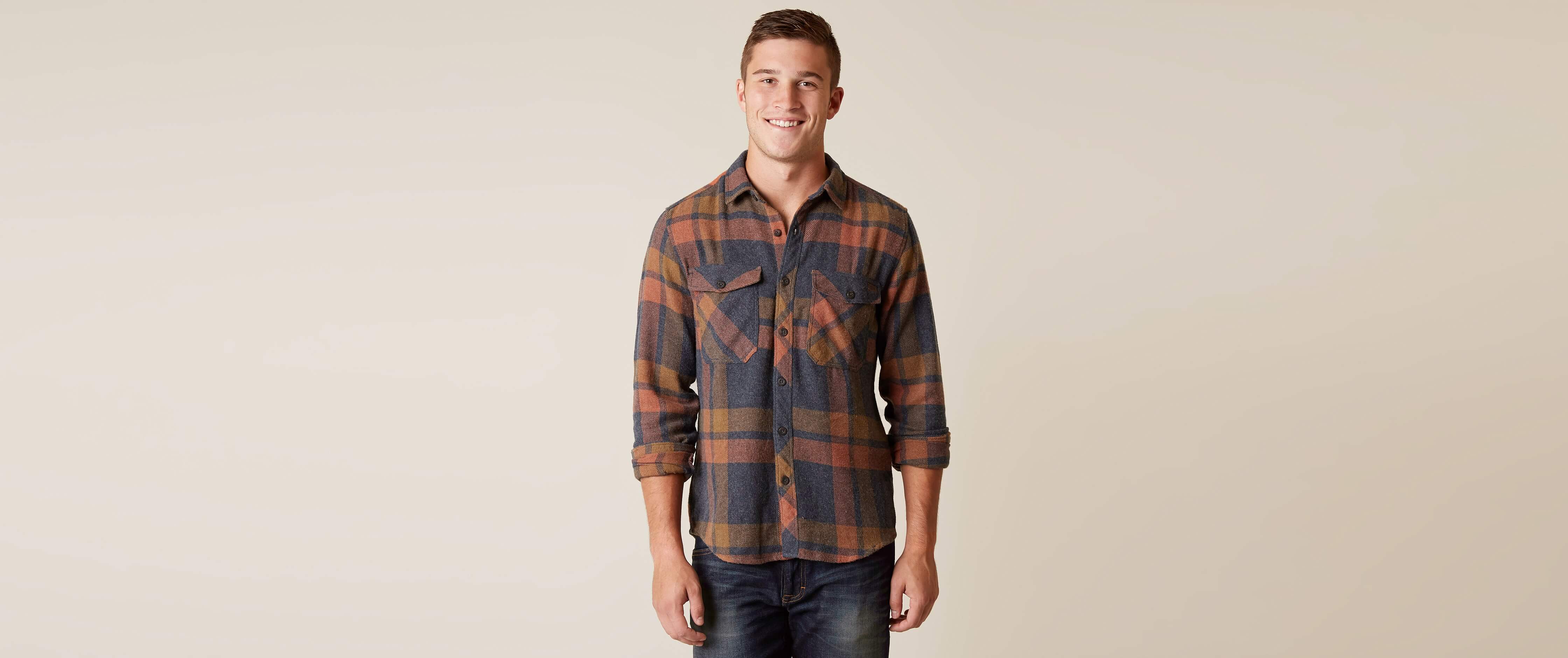 Billabong Ventura Flannel Shirt Clothing in Navy Buckle