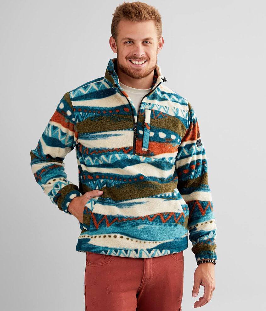 Billabong Boundary Fleece Pullover Men's Sweatshirts in Chino Buckle
