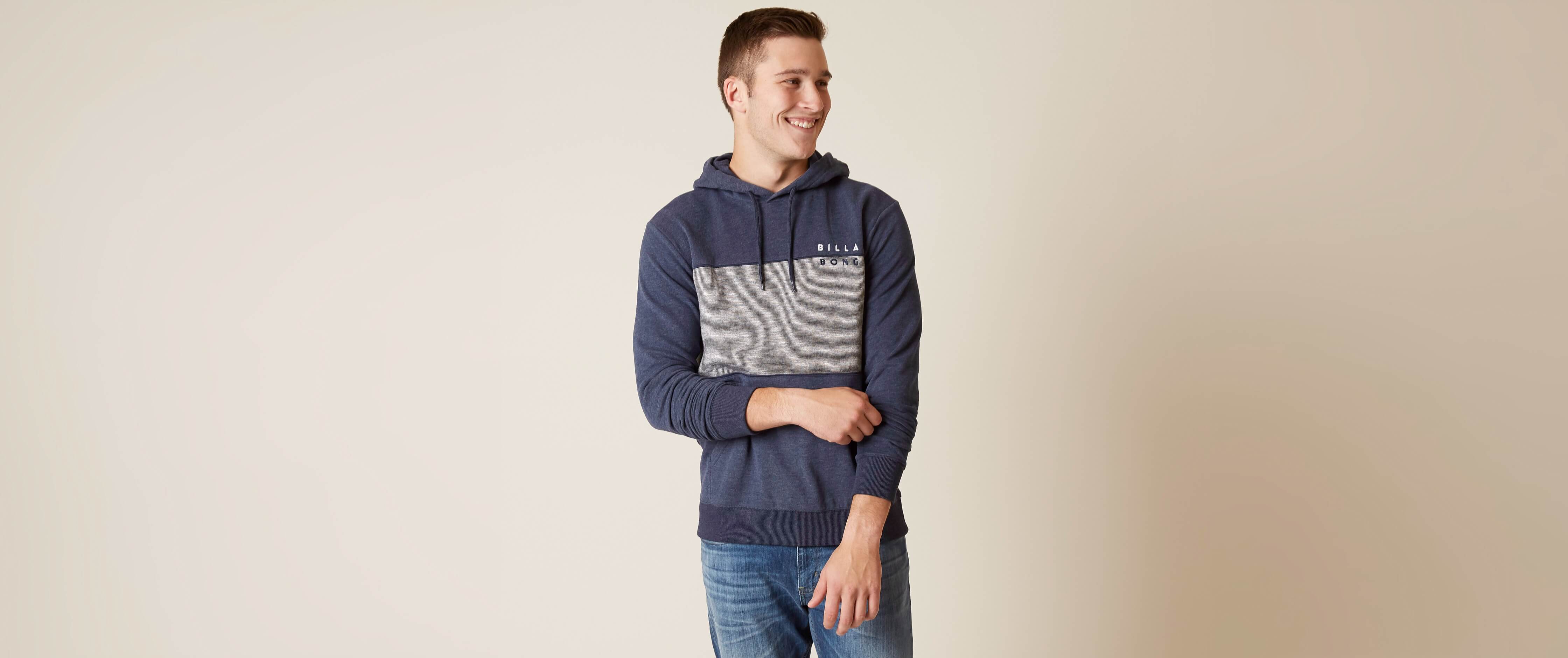 Billabong Tribong Hoodie Clothing in Navy Heather Buckle