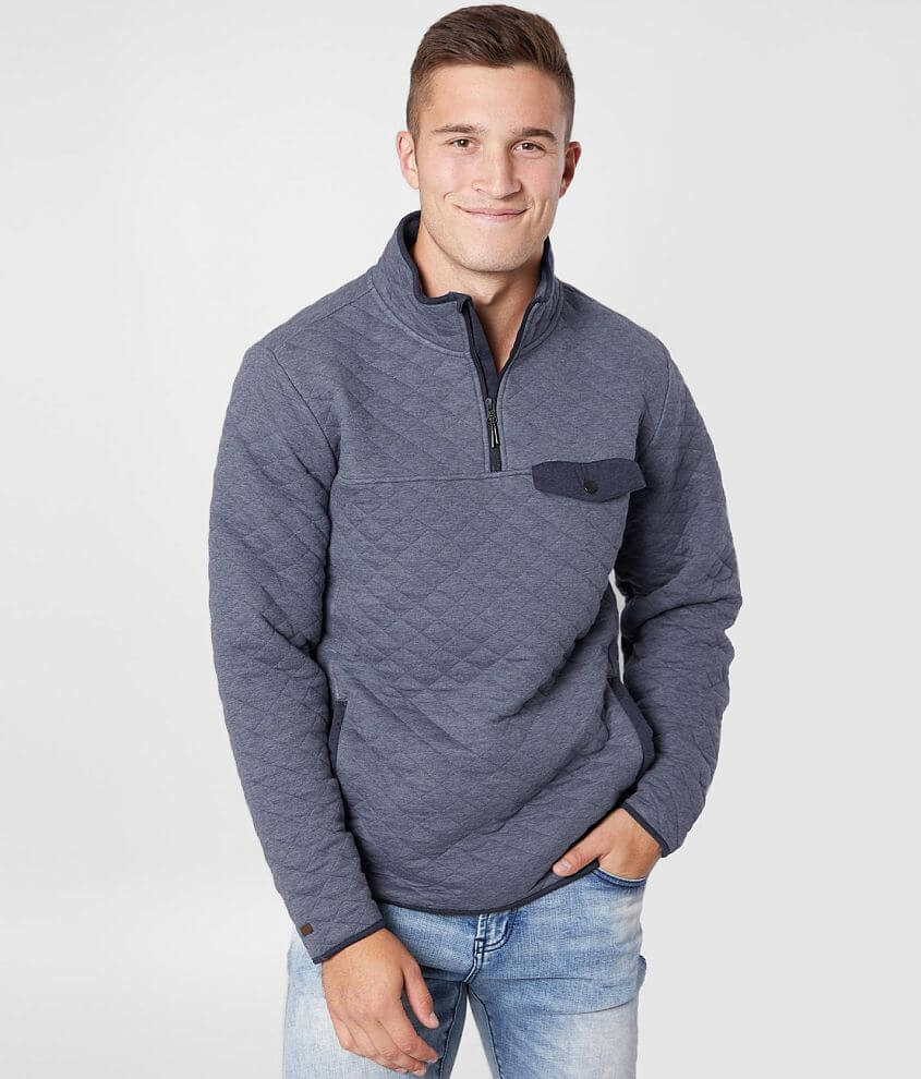 Billabong Boundary Quilted Mock Neck Pullover front view