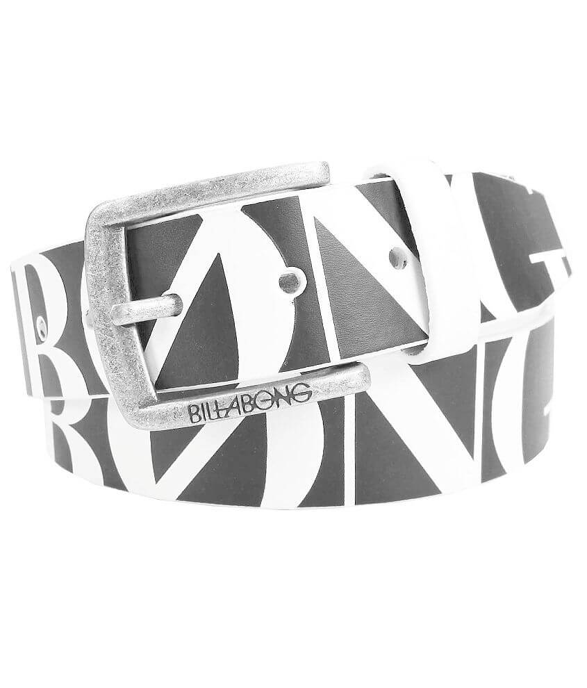 Billabong Reflection Belt Men s Belts in Black White Buckle